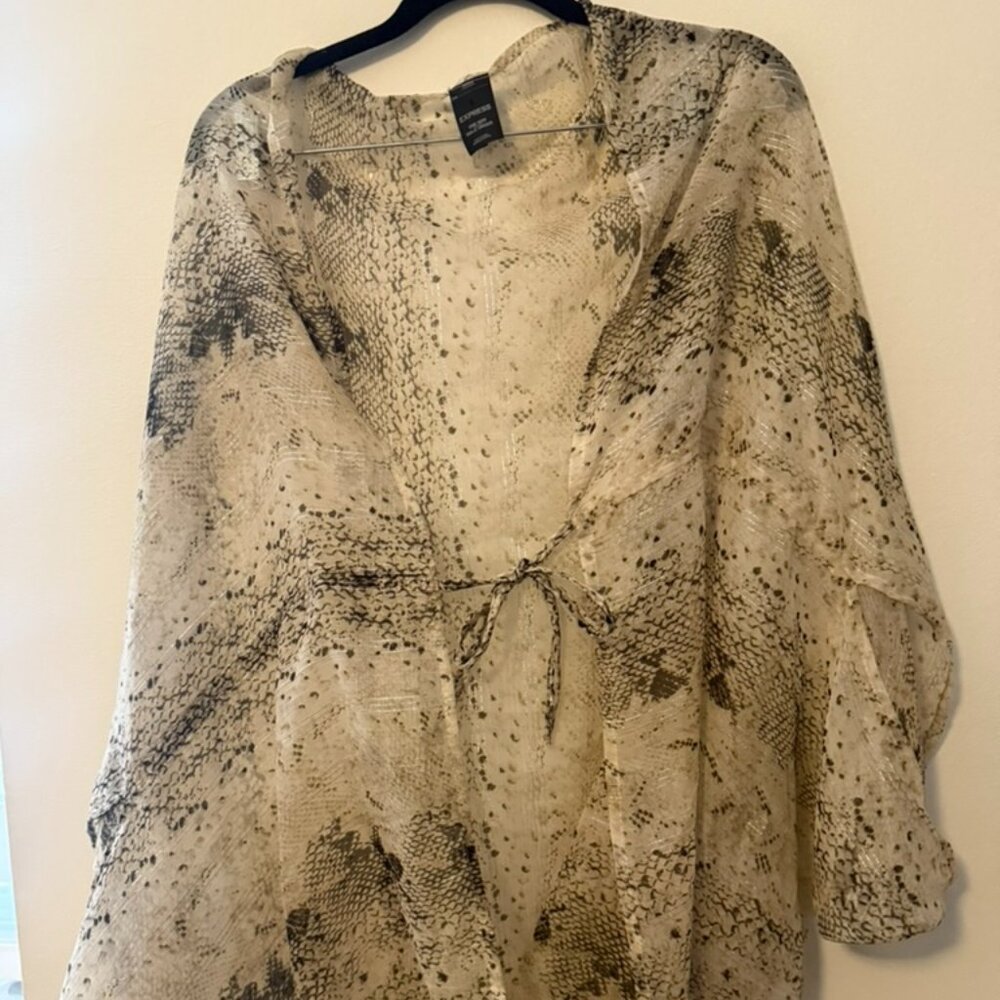 Cover up Transparent Snake pattern EXPRESS One Size Fits All